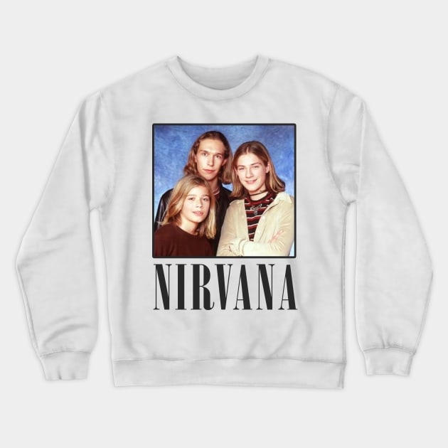 Fake Band cover Crewneck Sweatshirt by silver-light